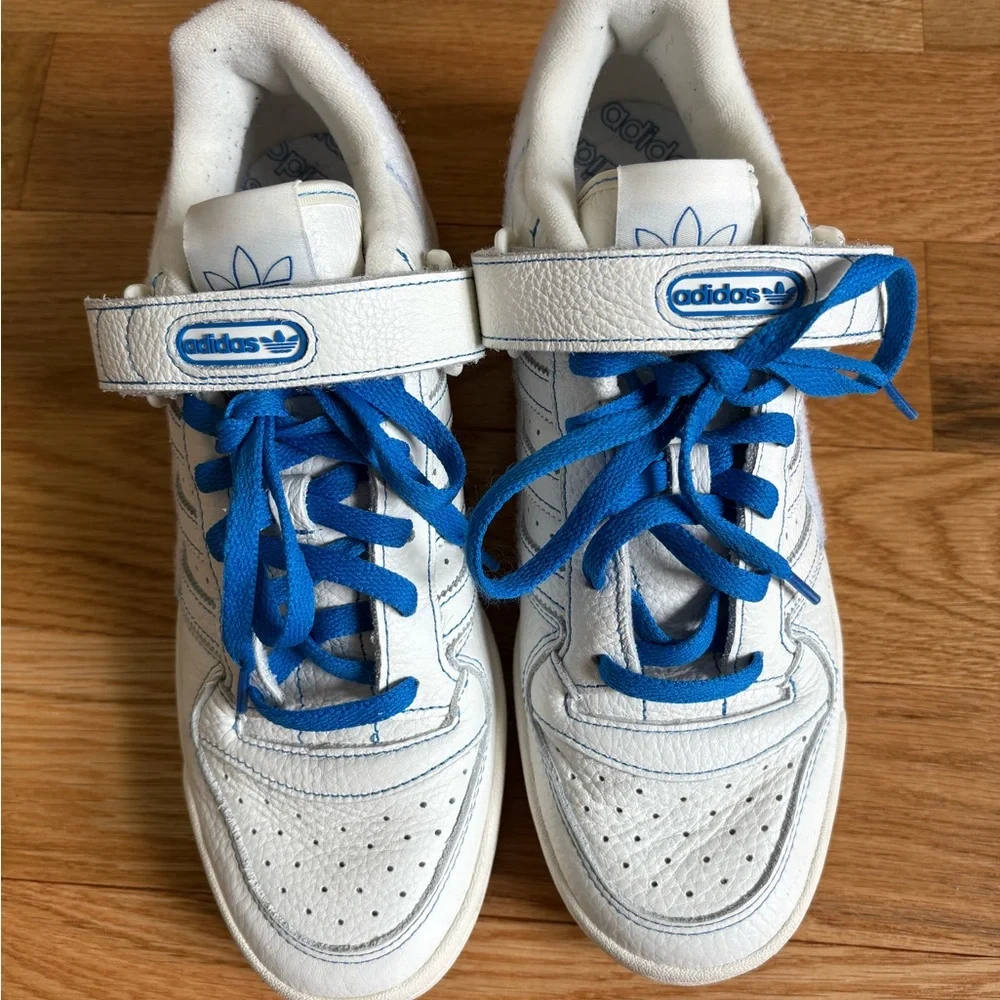 Size 10 - adidas Forum 84 Low Off White Blue Bird Creators Club GX1018
